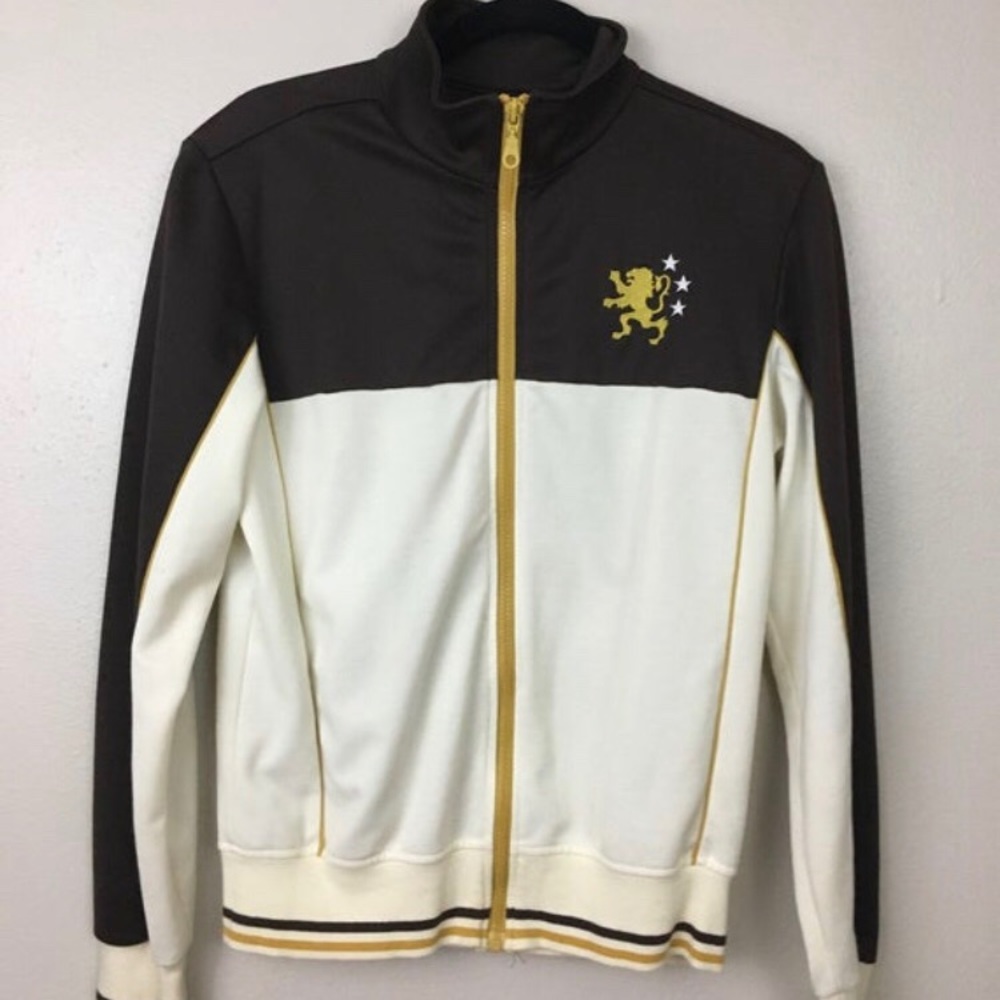 Vintage Athletic Track Jacket, Lion Crest, Small